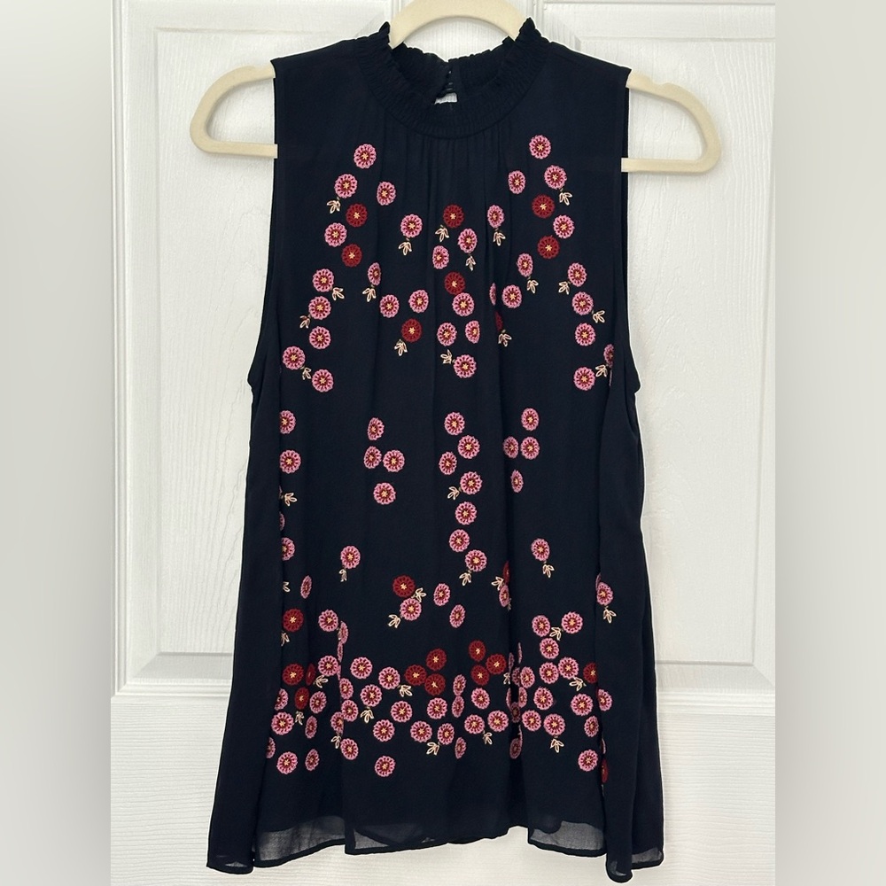 Anthropology Farm Rio Venezia Sleeveless Blouse Sz:S